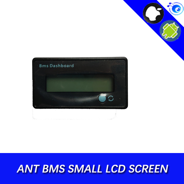 Small Ant BMS LCD Screen LiFePO4 Li-ion smart Ant BMS LCD Touch Screen for motorcycle Bluetooth app UART with software (APP) monitor  
